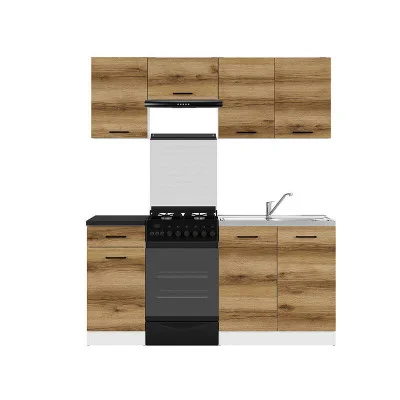 Modular kitchen JUNONA LINE 170 ZBL BRW made light